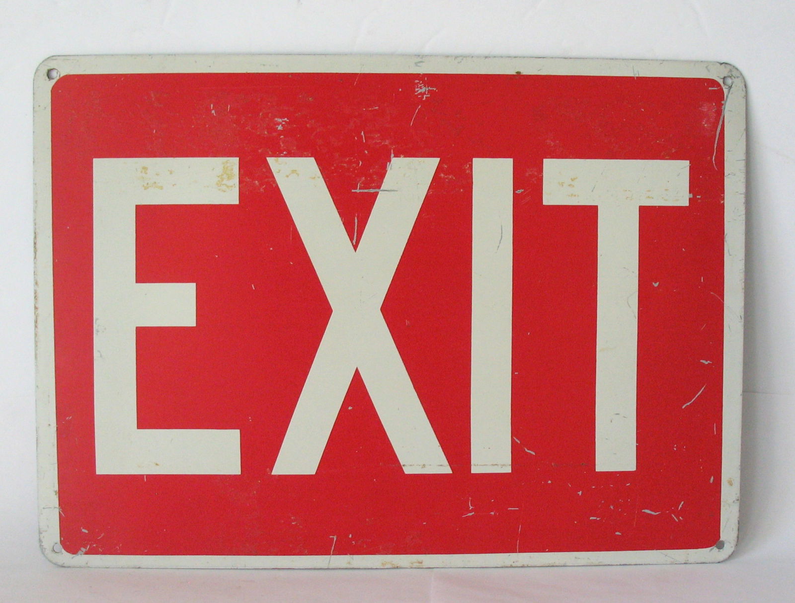 Vintage heavy metal “EXIT” sign. (1 of 3)
