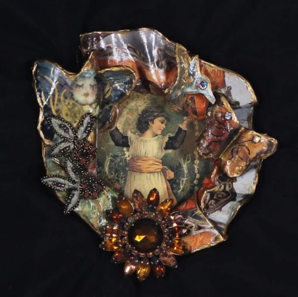 SHAYNA SAIDE LaBEOUF Mixed Media One of a Kind Framd Collage Exalted Pretty Lady (1 of 3)