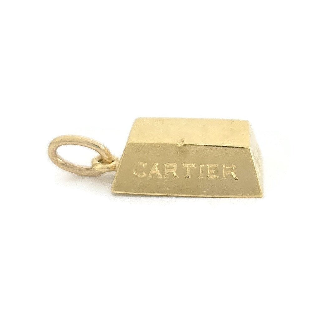 Vintage Cartier 1/2 oz Gold Bar Pendant 17.05 gr (1 of 9)