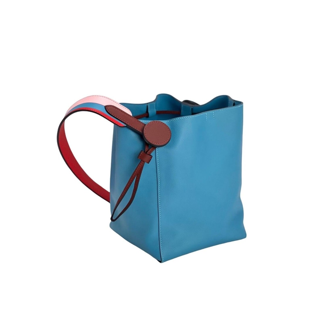 Hermes Evercolor Swift Sac Licol 17 Blue Shoulder Tote Bag (1 of 12)