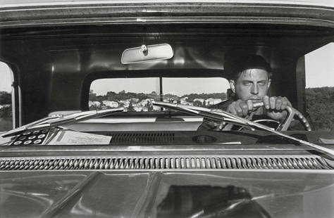 LEE FRIEDLANDER - Self- Portrait, Haverstraw, 1966: Artist: Lee Friedlander Title: Self- Portrait, Haverstraw, New York, 1966 Medium: Photo Litho, 1989, USA Dimensions: 9.35x6.15" Description: Heat Wax Mounted on 11x14" Conservation Board Artist Bio: L