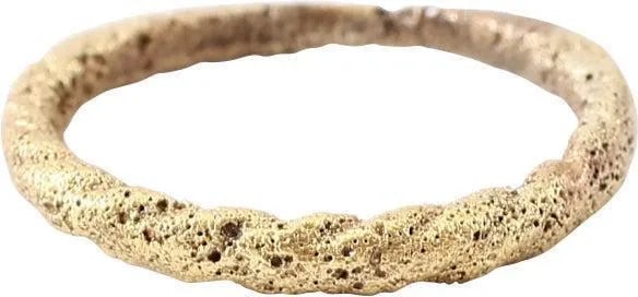 GOOD VIKING TWISTED RING, C.866-1067 AD, SZ 8 1/2 (1 of 5)