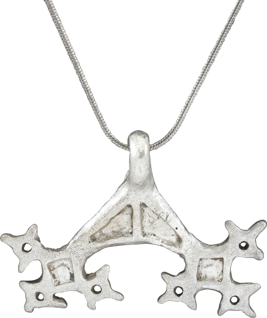 RARE VIKING LUNAR AMULET NECKLACE 950-1050 AD (1 of 4)