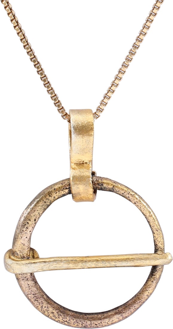 VIKING PROTECTIVE BROOCH 9th-11th CENTURY AD.: Worn in numbers on the surface of the jerkin, these small metal brooches provided a measure of protection against sword cuts and, in fact, were a form of armor. See current Public Television programmi