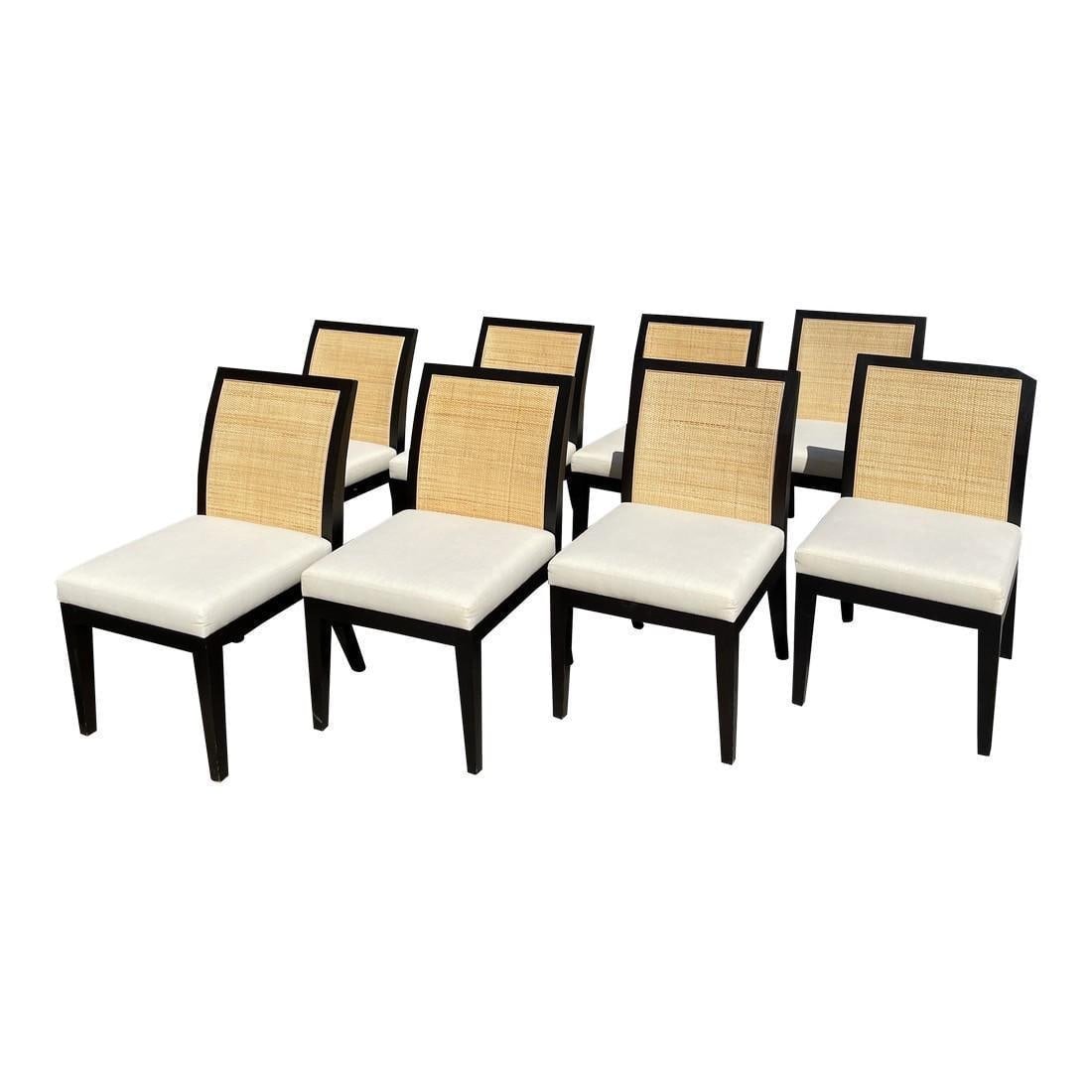 Set of Eight McGuire Dining Chairs (1 of 1)