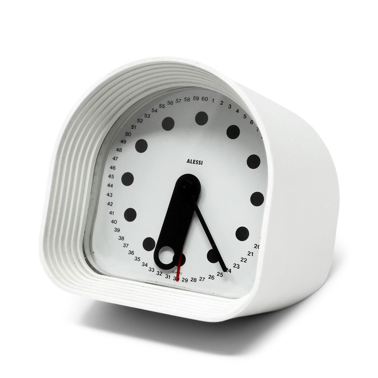 White Optic Clock by Joe Colombo for Alessi (1 of 7)