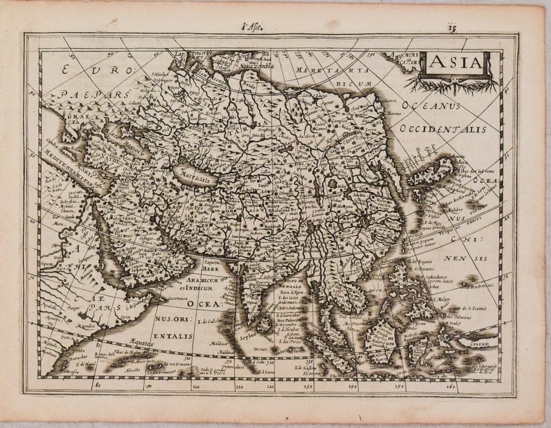 1630 Mercator Map of Asia -- Asia (1 of 1)