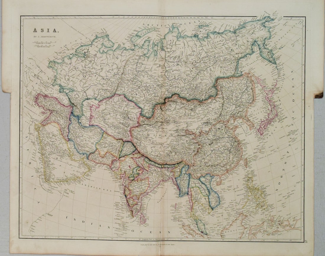 1842 Arrowsmith Map of Asia -- Asia (1 of 1)