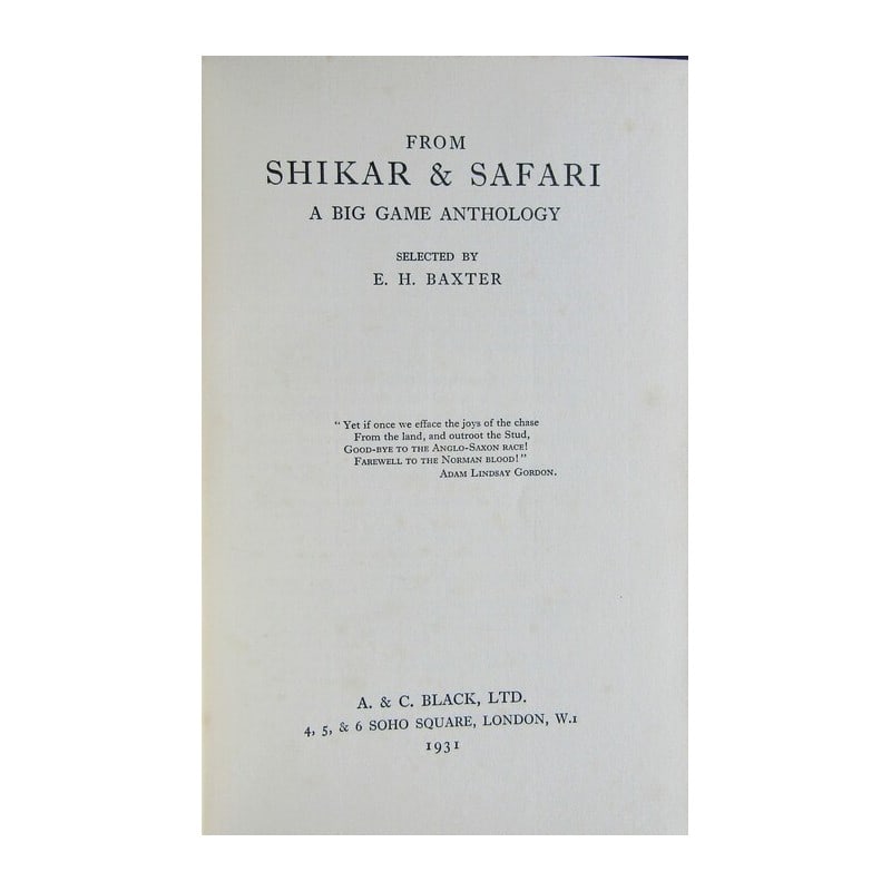 From Shikar & Safari (1 of 1)