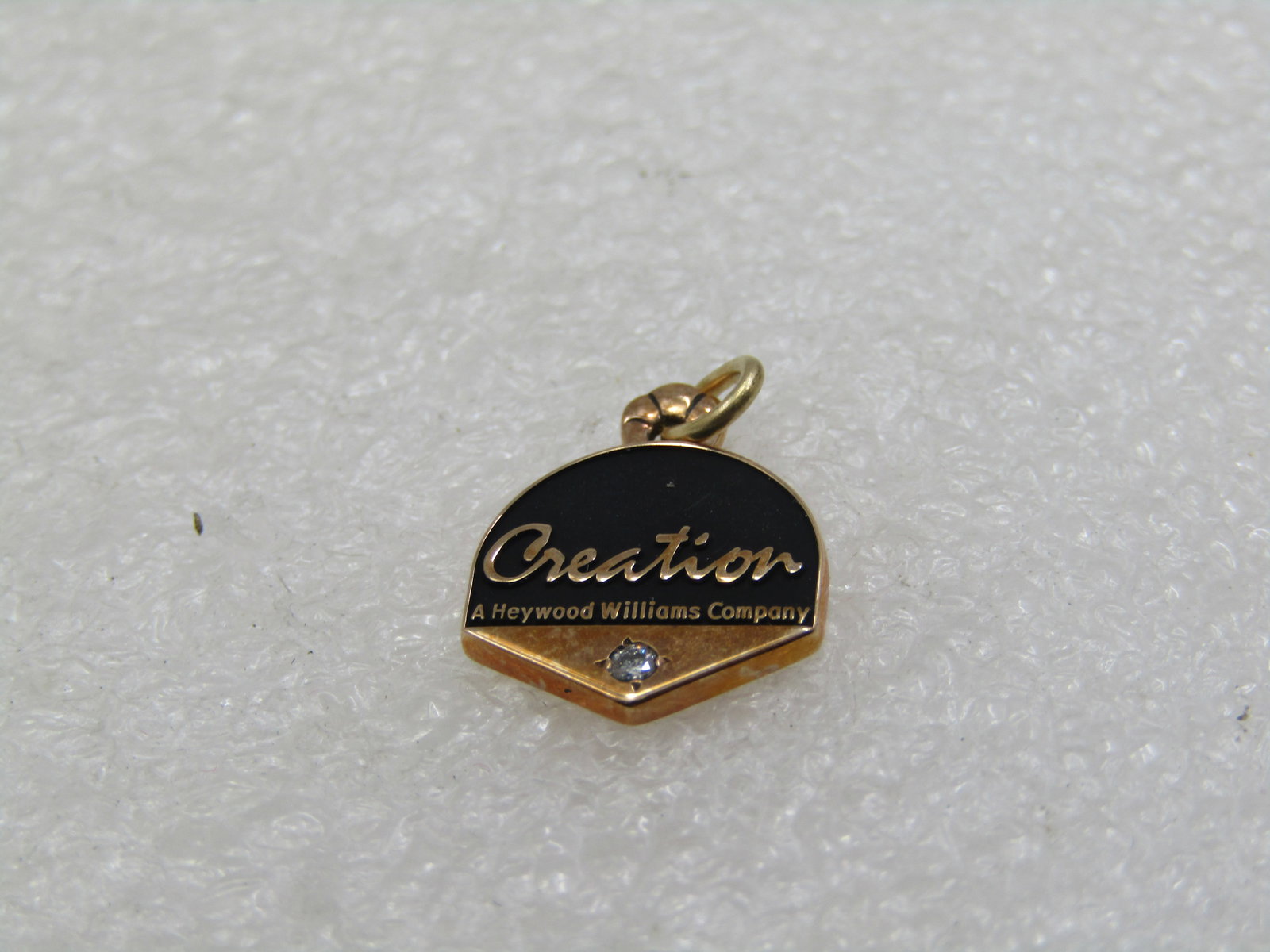 Vintage 10kt Creation Heywood Williams Employment Charm/Pendant, with Diamond (1 of 4)