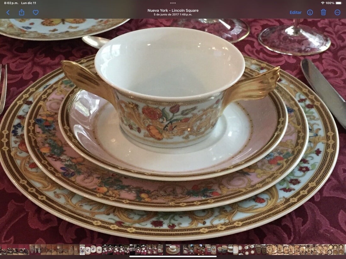 Versace Partial Diner Service. 1 Set, 5 Pieces. Five Sets Available (1 of 7)