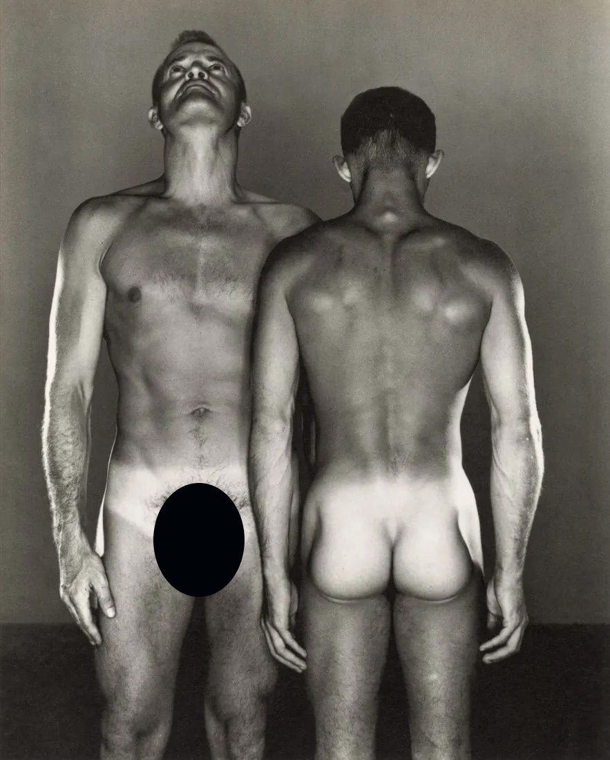 GEORGE PLATT-LYNES - Neel Bate and Ernest Henry 1954: Artist: George Platt-Lynes Title: Neel Bate and Ernest Henry, 1954 Medium: Photo Litho, 2000, Italy Dimensions: 10.35x12.85" Description: Heat Wax Mounted on 14x18" Conservation Board Artist Bio: Geor