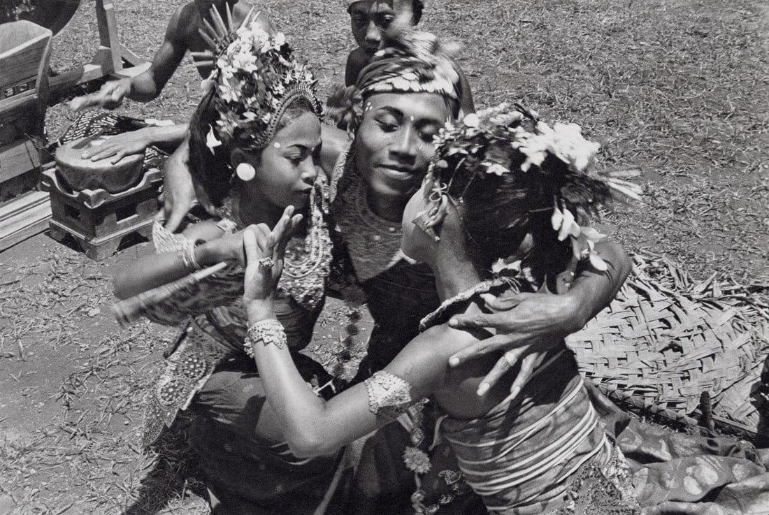 HENRI CARTIER-BRESSON - Dance of the Barong, 1949: Artist: Henri Cartier-Bresson Title: Dance of the Barong, Bali, 1949 Medium: Photo Litho, 1979, USA Dimensions: 10.35x6.95" Description: Heat Wax Mounted on 11x14" Conservation Board Artist Bio: Henri