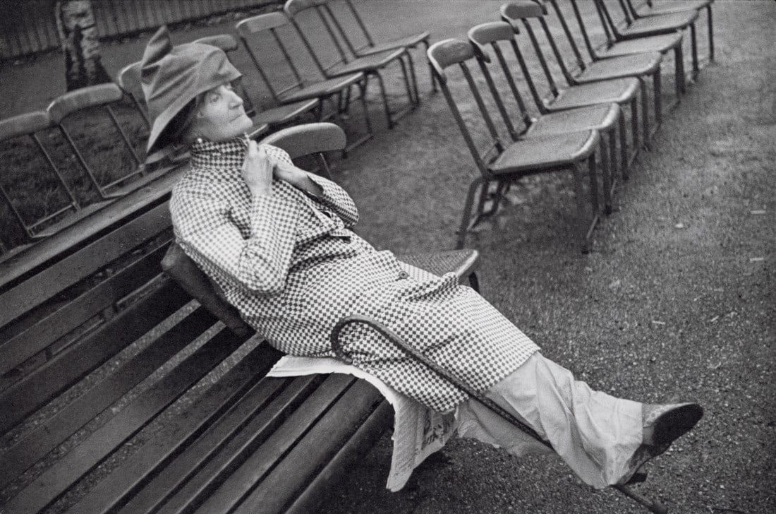 HENRI CARTIER-BRESSON - Hyde Park, London, 1938: Artist: Henri Cartier-Bresson Title: Hyde Park, London, 1938 Medium: Photo Litho, 1979, USA Dimensions: 10.25x6.8" Description: Heat Wax Mounted on 11x14" Conservation Board Artist Bio: Henri Cartier-