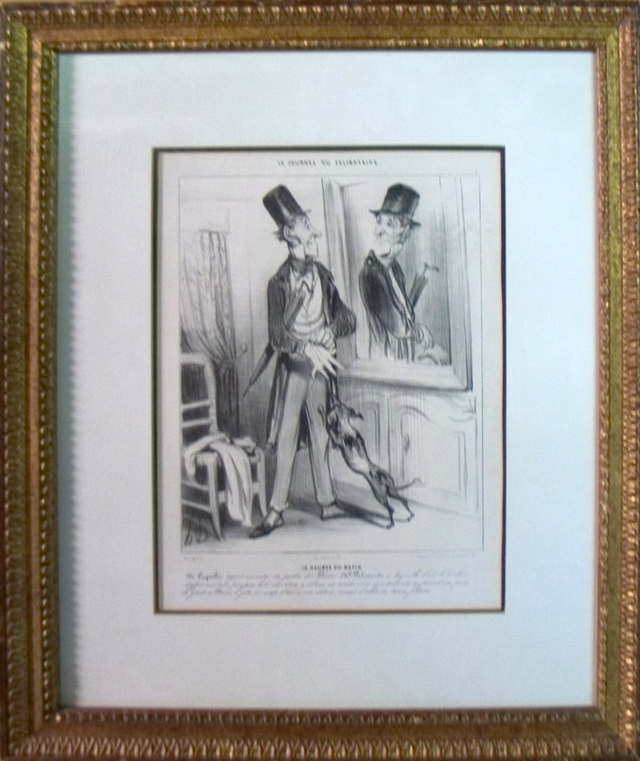 Honore Daumier - La Journee du Celibataire - 1935 Lithograph 20" x 17" (1 of 1)