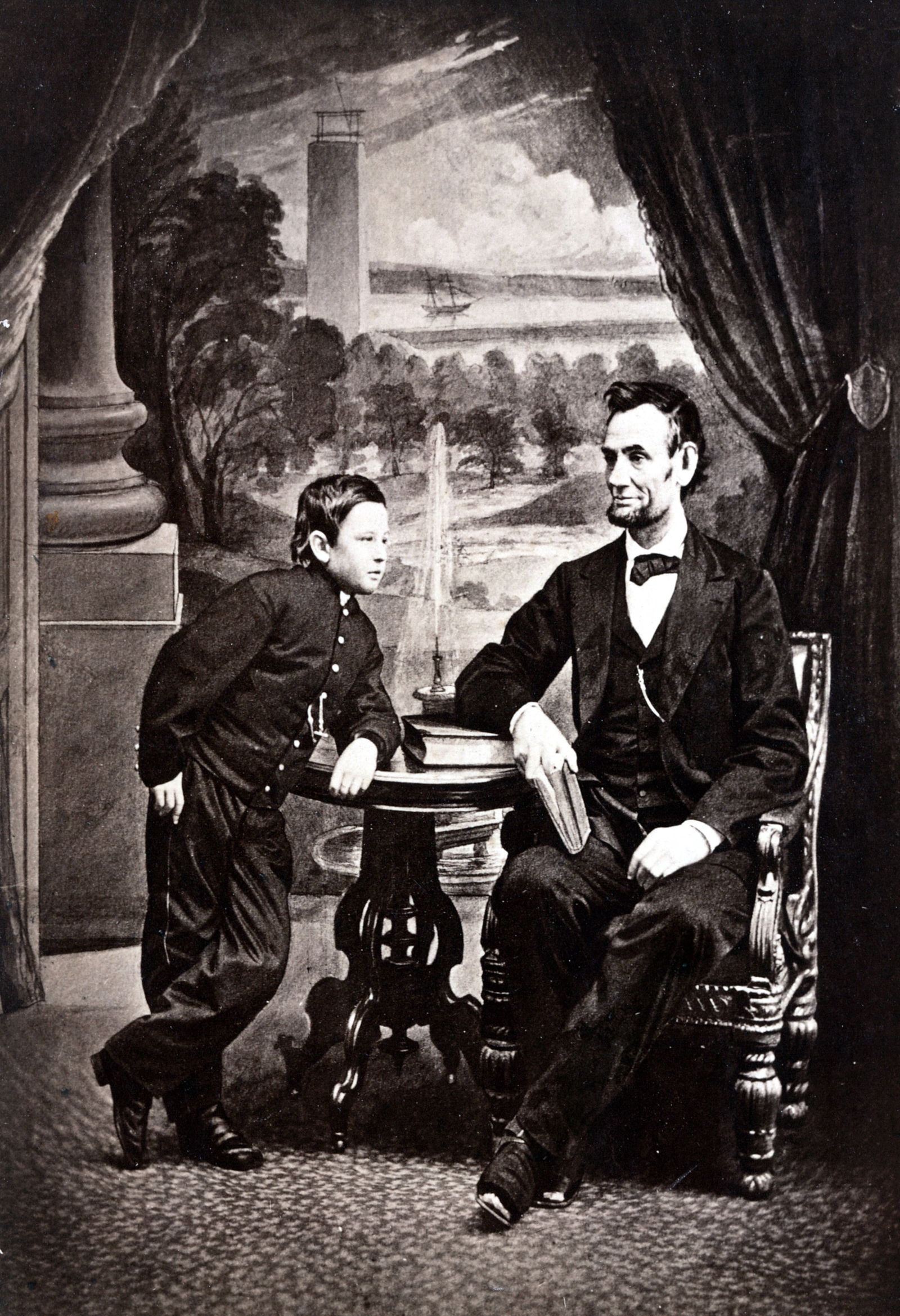 13X19" LG. FORMAT, LAST PHOTOGRAPH OF PRES. LINCOLN (PLUS SON THADDEUS) (1 of 1)