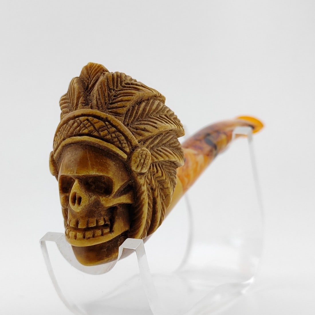Warrior Skull Meerschaum Pipe (1 of 9)