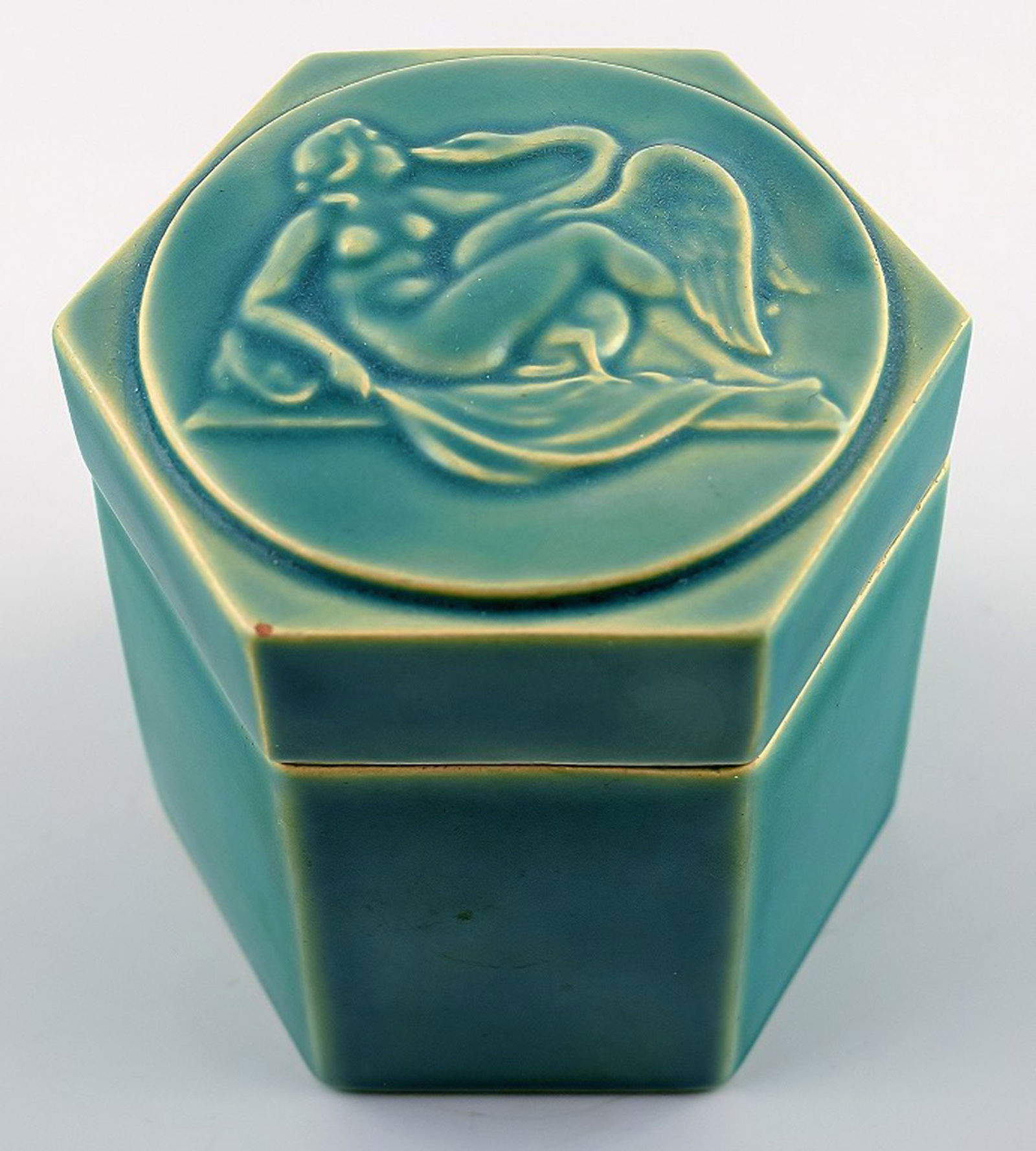 Svend Lindhart, own workshop, lidded jar in ceramics. (1 of 4)