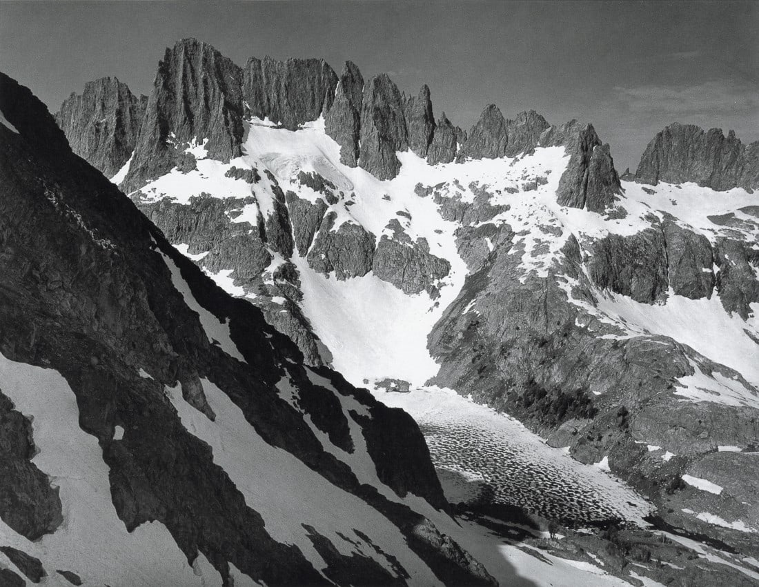ANSEL ADAMS - The Minarets and Iceberg Lake, 1935 (1 of 1)