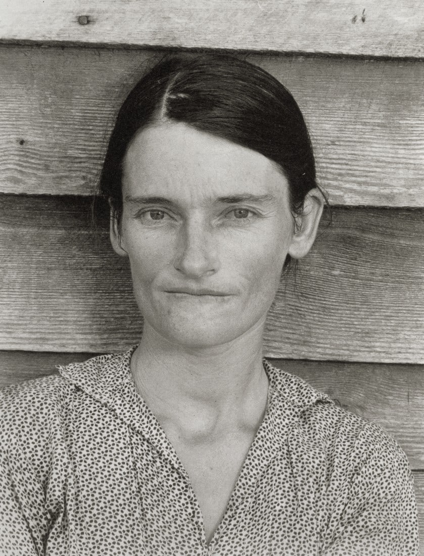 WALKER EVANS - Allie Mae Burroughs, Alabama, 1936: Artist: Walker Evans Title: Allie Mae Burroughs, Hale County, Alabama, 1936 Medium: Photo Litho, 2012, Italy Dimensions: 8.9x11.65" Description: Heat Wax Mounted on 12x16" Conservation Board Artist Bi