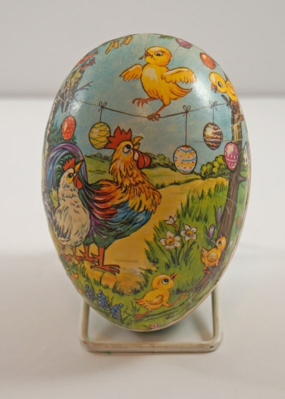 German Paper Mache Easter Egg Candy Container #5 (1 of 6)