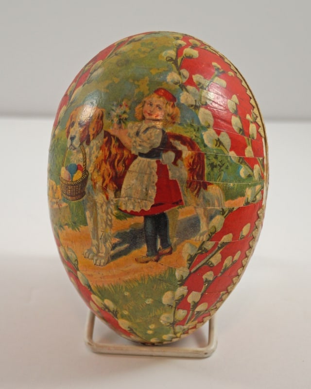German Paper Mache Easter Egg Candy Container #3 (1 of 6)