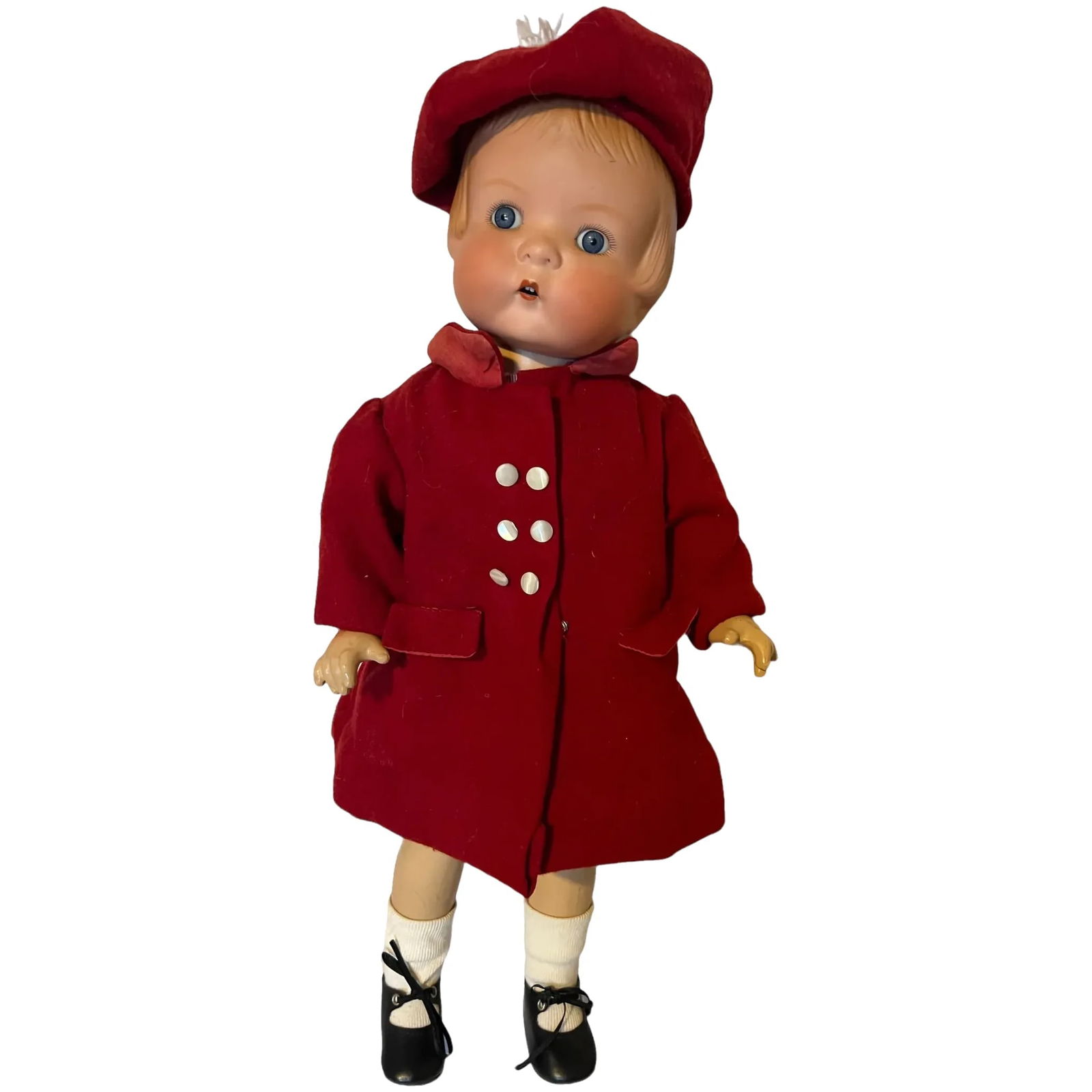 Antique ca. 1928 Hertel, Schwab doll mold 127 bisque Patsy doll face (1 of 11)