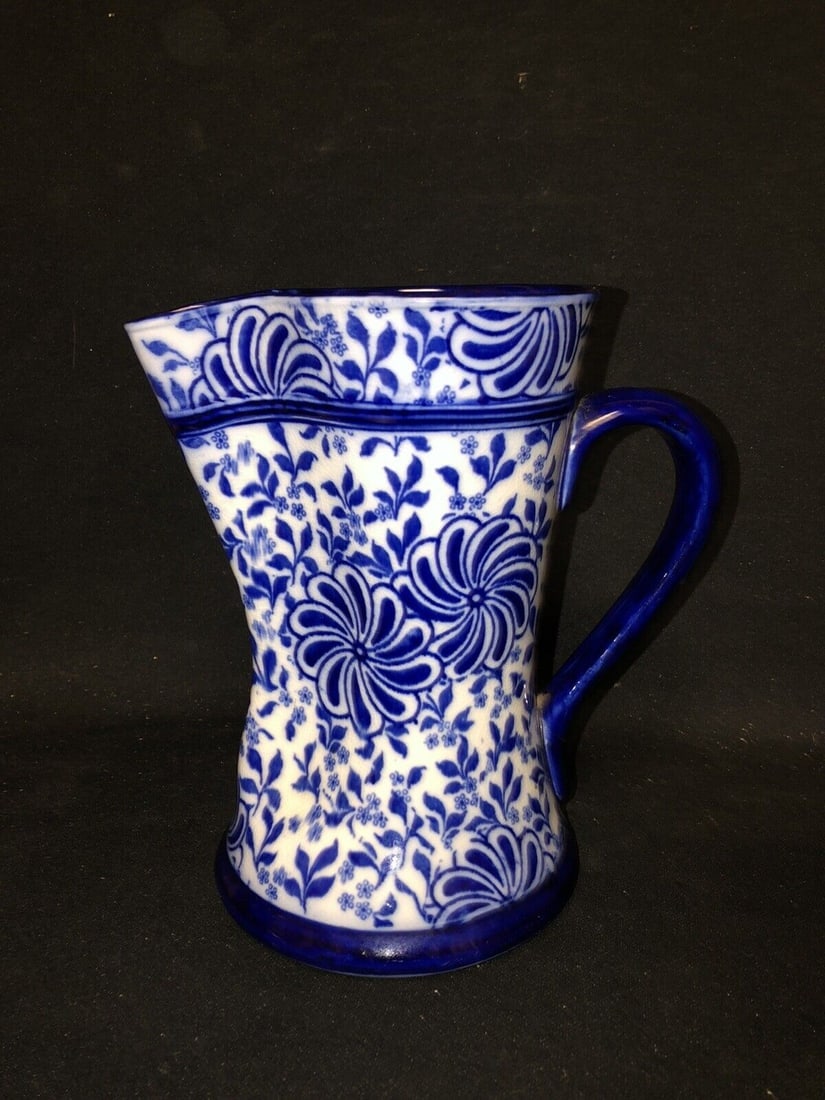 8” Doulton Flow Blue Pitcher (1 of 7)