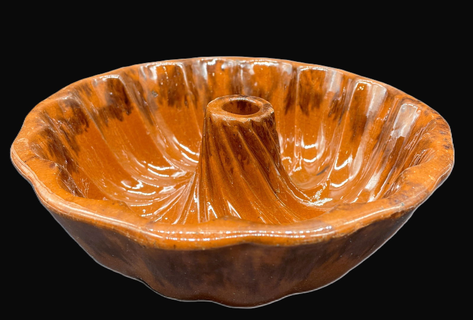 Antique Redware Turk's Head Mold (1 of 8)