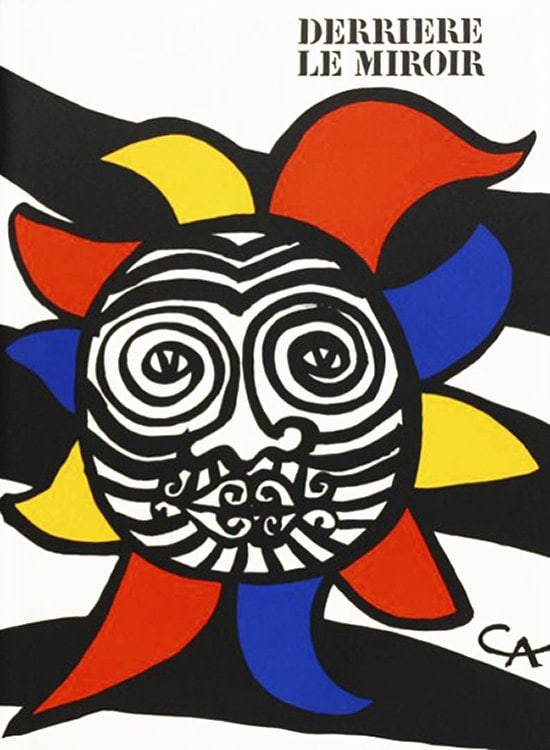 Calder Original Lithograph signed DM01156 Derriere le Miroir 1966: Artist: Alexander Calder Country: USA Title: Untitled - DMo1156 Medium: Original Lithograph Marks: signed in plate, not numbered Paper Size: 15 x 11 inch Publisher: Maeght 1966 France Provenance: Derr