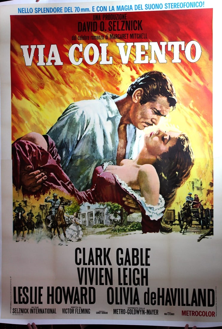 Gone With The Wind - Olivia De Havilland (1939) 55x79 Italian Movie Poster (1 of 2)