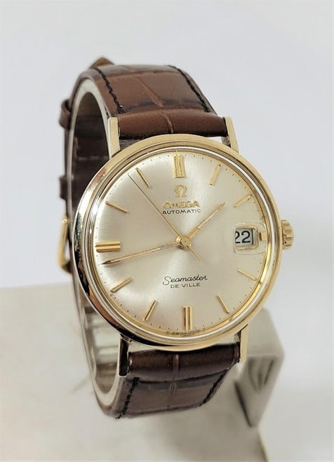 Vintage Mens 14k & S/Steel OMEGA SAEMASTER DEVILLE Automatic Watch Cal 560 EXLNT (1 of 8)