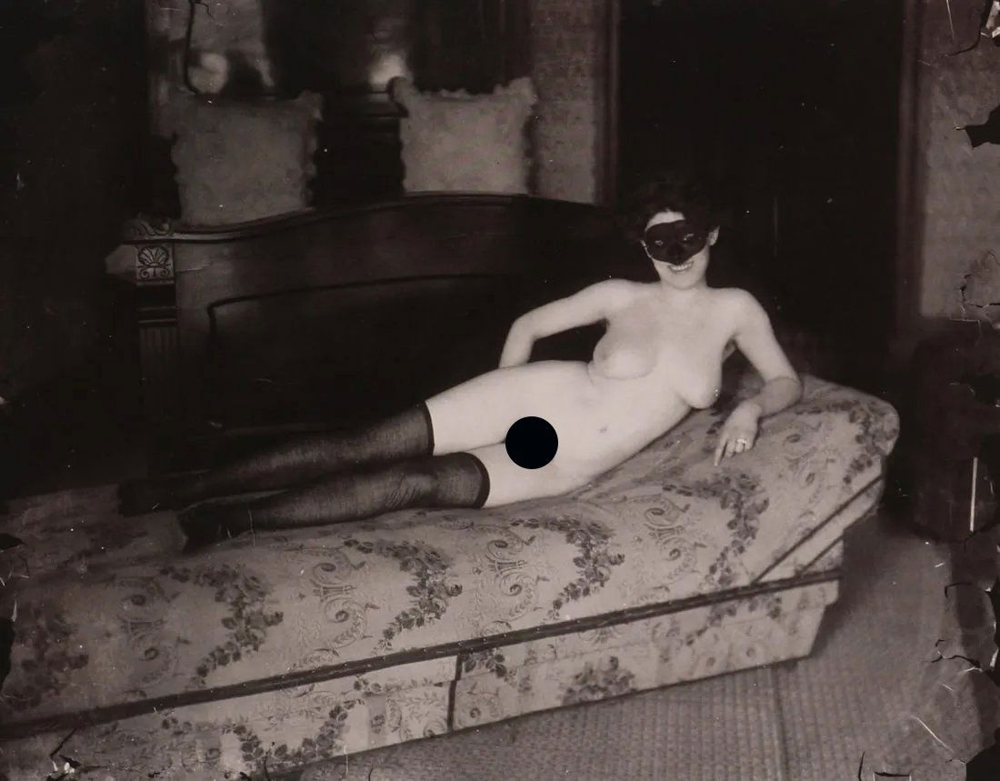E. J. BELLOCQ - Storyville Prostitute, reclining, ca 1912 (1 of 2)