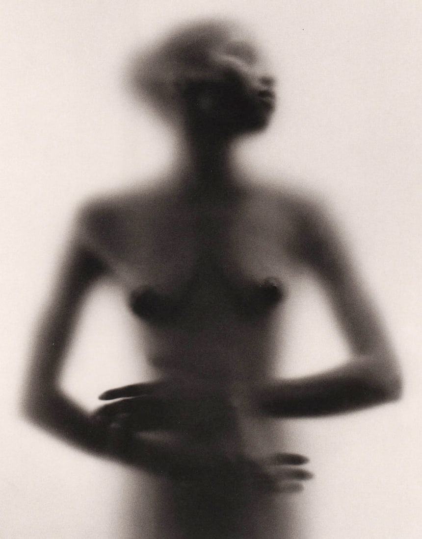 RUTH BERNHARD - Veiled, 1974: Artist: RUTH BERNHARD Print Title: Veiled, 1974 Medium: Duotone Photoengraving Printed in USA in 1990’s Image Size approx: 8 x 6.5” Ruth Bernhard (1905 – 2006), was a legendary San F
