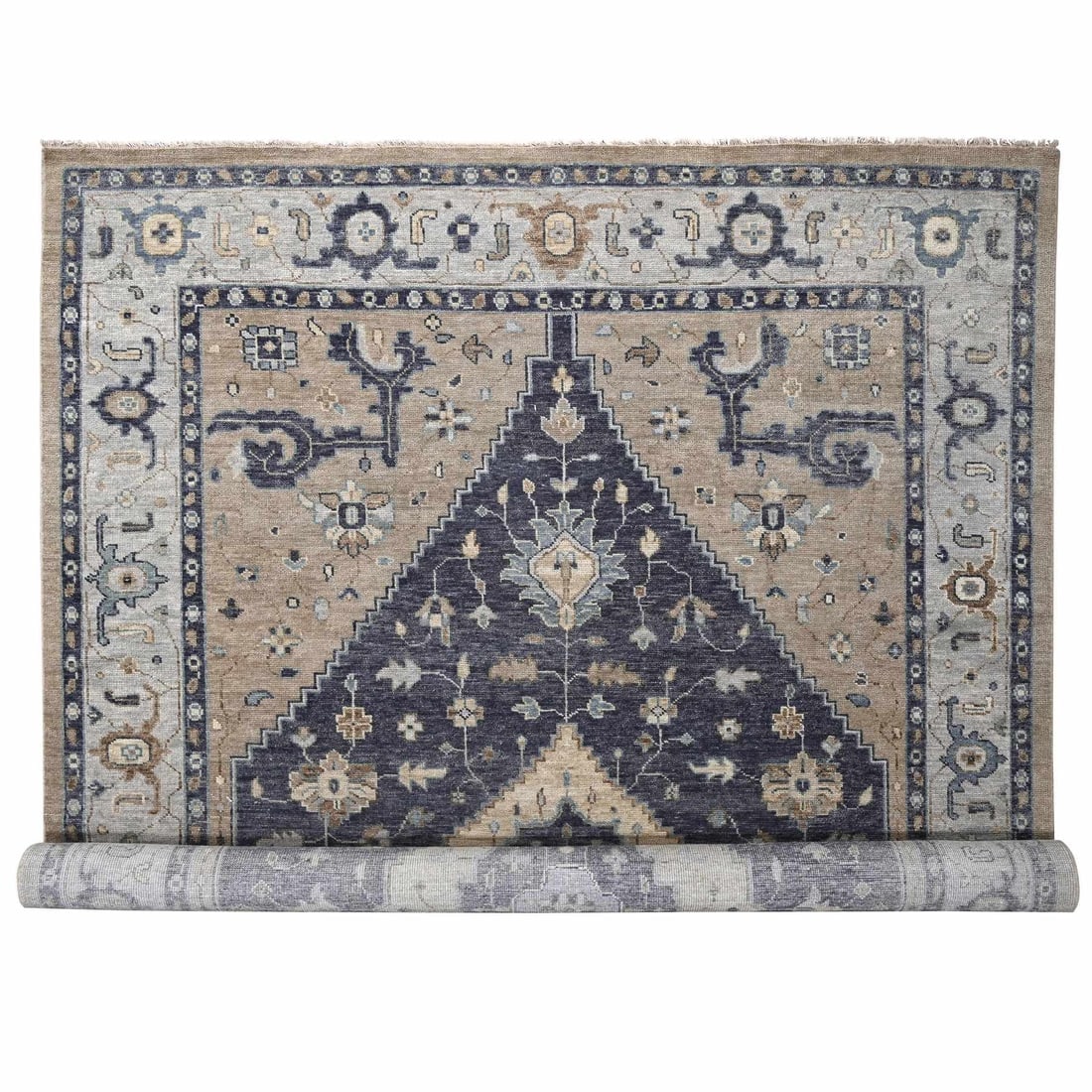 Blue Bakshaish Design Supple Collection Wool Oversized Oriental Rug: Title: Blue Bakshaish Design Supple Collection Wool Oversized Oriental Rug Description: This is a truly genuine one-of-a-kind . It has been Knotted for months and months in the centuries-old weaving c
