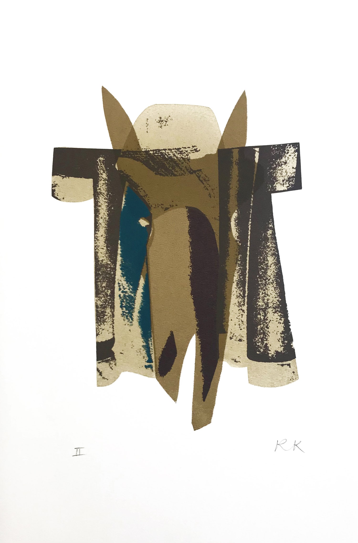 Ronald king Screen Print Signed The Knight's Horse: Artist: Ronald king Country: Brazil Title: The Knight's Horse Medium: Screen print in four colors. Marks: Pencil signed & numbered II Paper Size: 14.75 x 10.25 inch Printed: 1978 in England by Cir