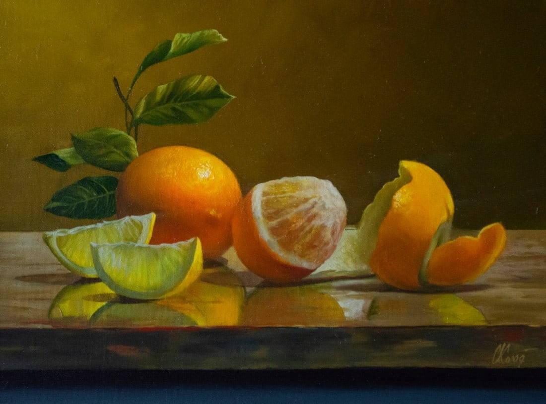 Kolodyazhniy Sergey: Still Life with Lemon: Artist: Kolodyazhniy Sergey Title: Still Life with Lemon Medium: oil on canvas Dimensions: 40cmx30cm Publisher: Kolodyazhniy Sergey Series: SL0085046 Description: Oil on canvas painting, canvas on str