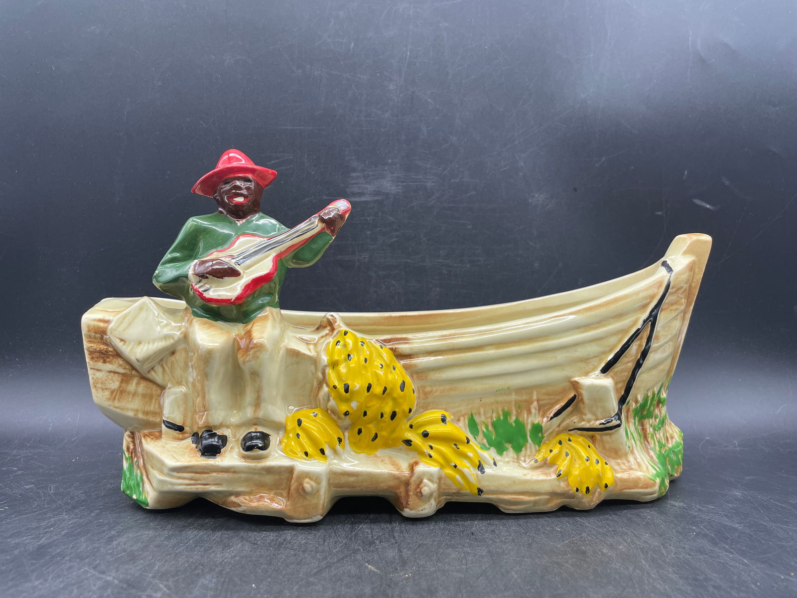 VINTAGE 1950'S MCCOY CALYPSO LINE BANANA BOAT PLANTER Black Americana (1 of 8)