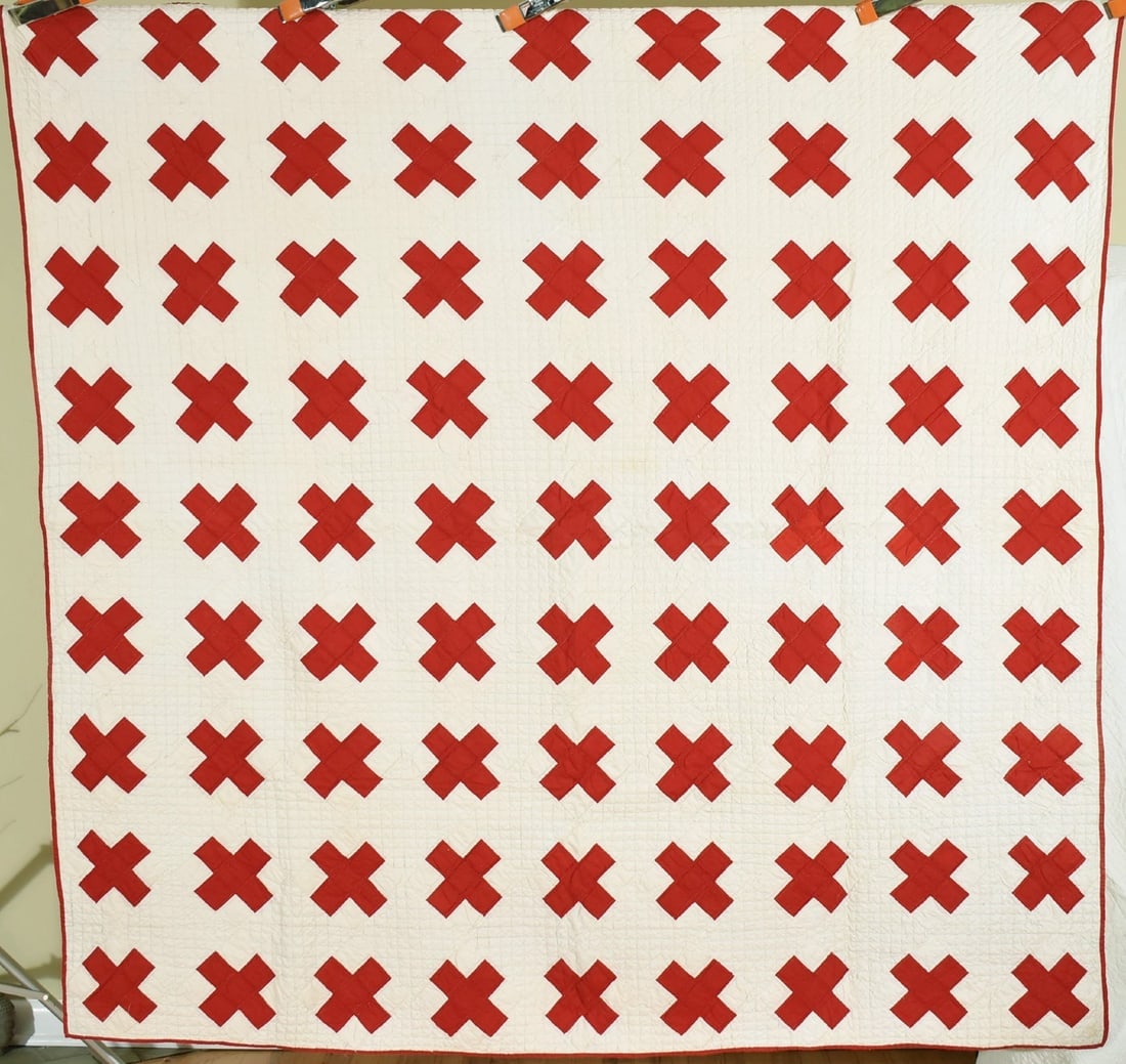 RARE WWI Red Cross Quilt (1 of 7)