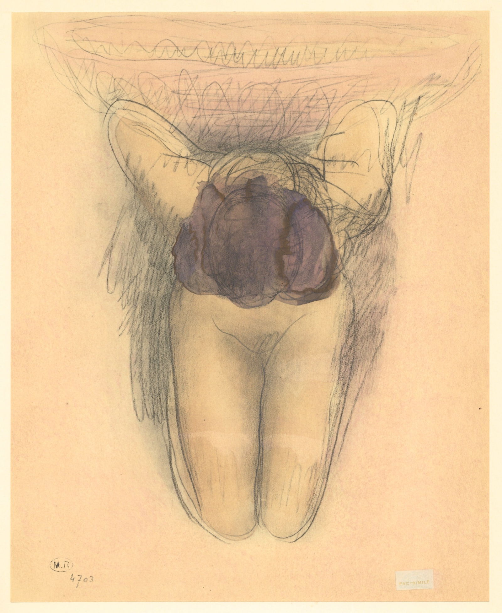 Auguste Rodin pochoir (Figure feminine) (1 of 1)