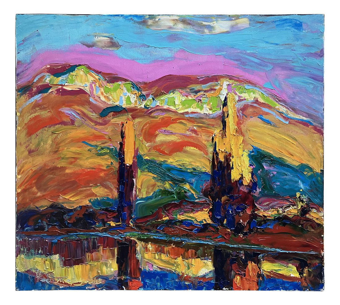 Chebotaru Andrey: "Sokolyne", oil painting (1 of 4)