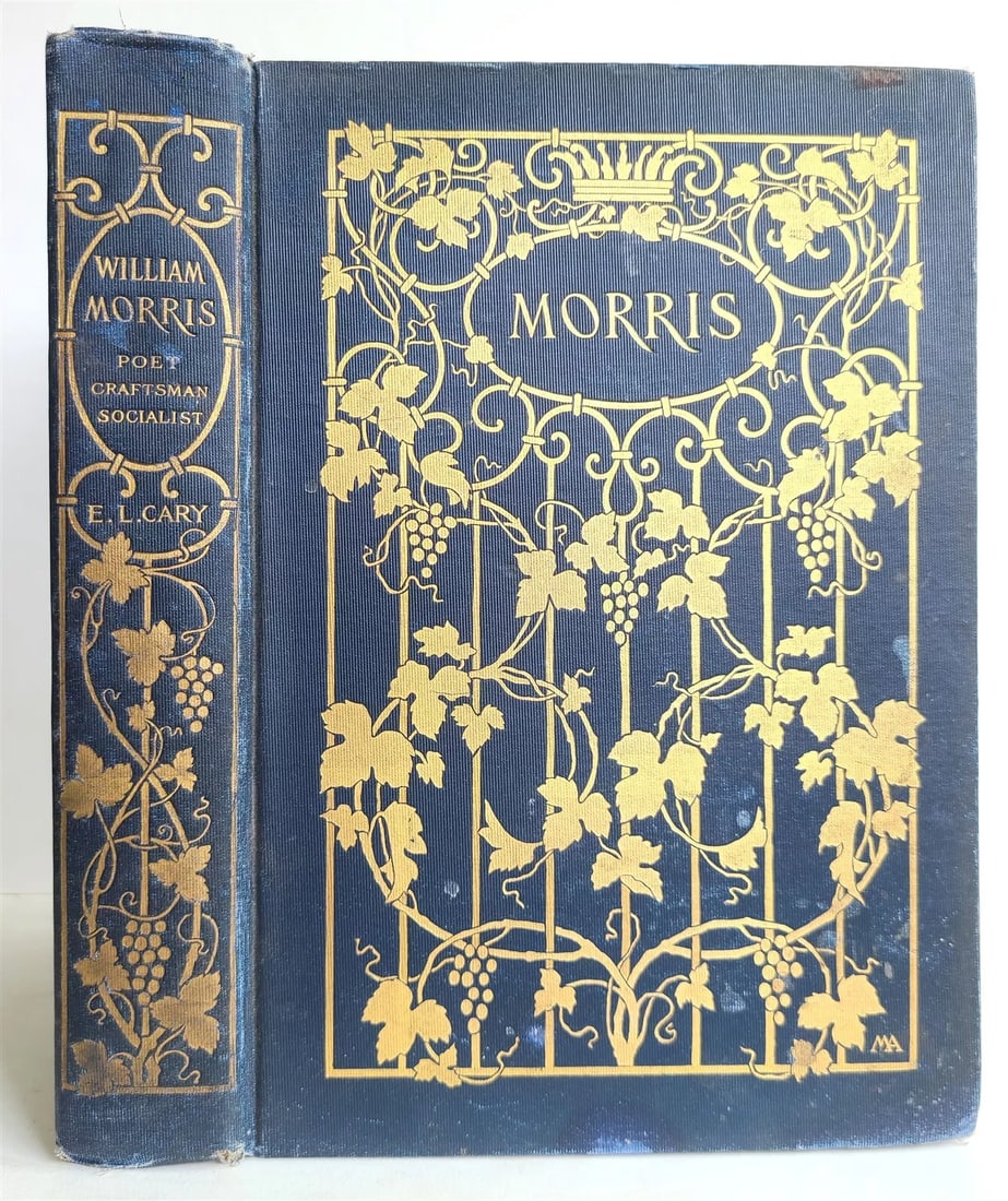 1902 WILLIAM MORRIS POET CRAFTSMAN SOCIALIST ELIZABETH CARY illustrated antique (1 of 12)