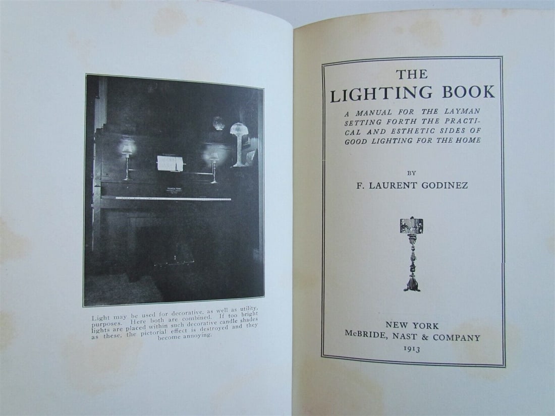 1913 LIGHTING BOOK A MANUAL FOR LAYMAN antique ILLUSTRATED (1 of 12)
