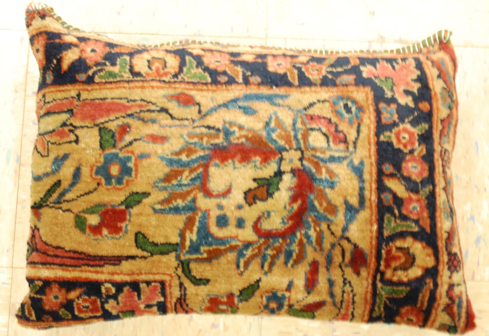 Hand-Made Pillow Cushion Rug 1'2" x 1' 8" (1 of 6)