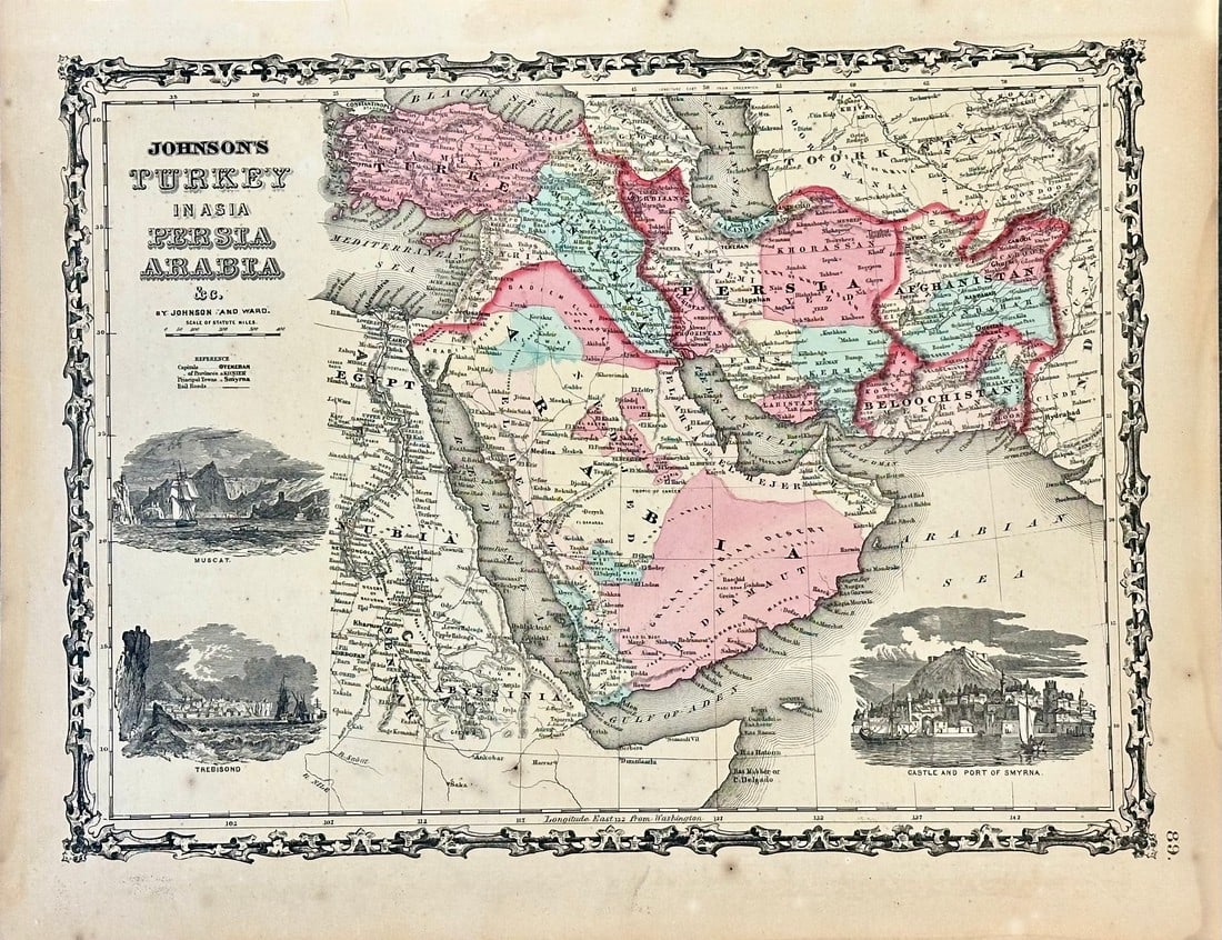 Turkey in Asia, Persia & Arabia by Alvin Jewett Johnson, 1862. (1 of 1)