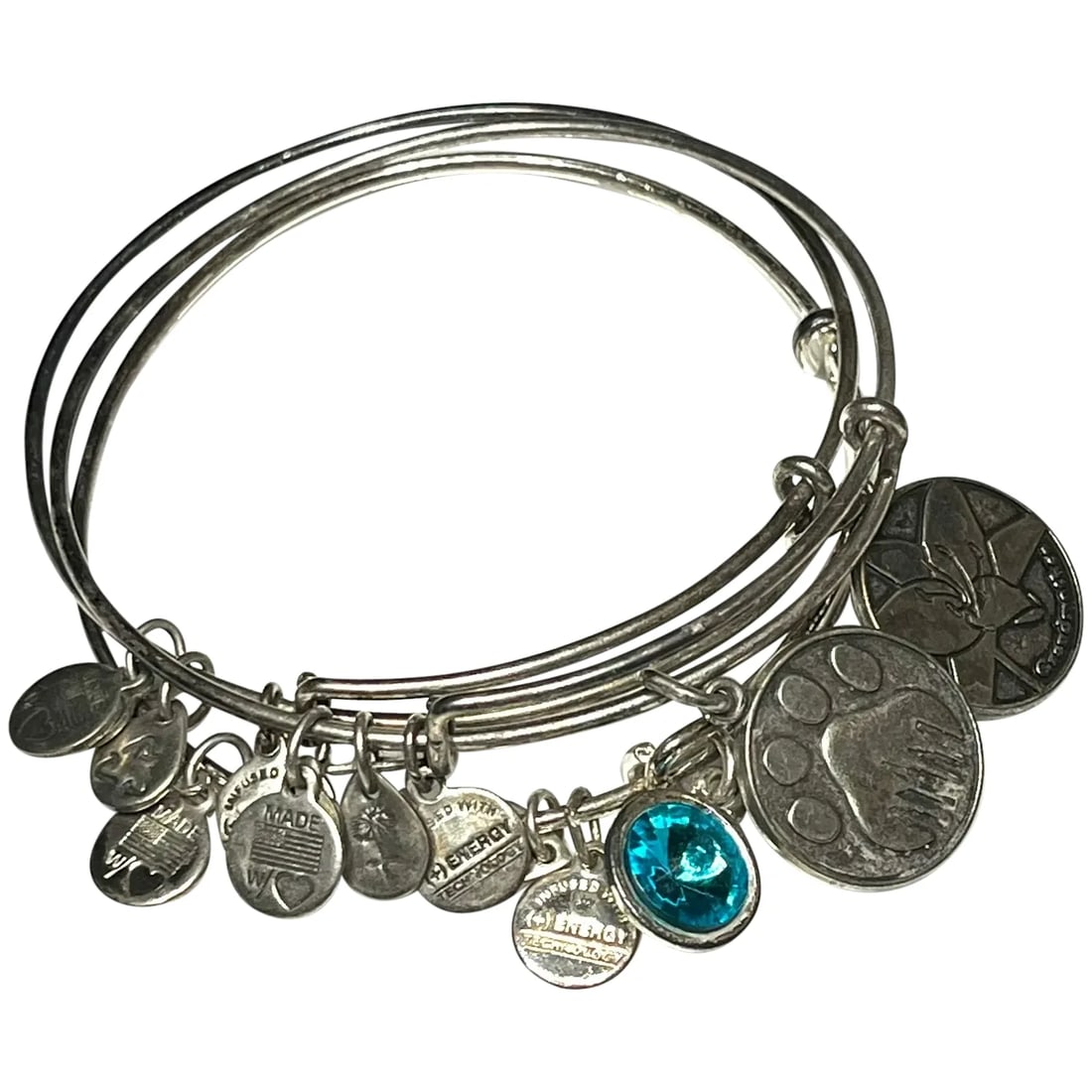 Alex and Ani Charm Bracelets 2012 and 2013: Title: https://www.rubylane.com/item/2610901-LOTx20NUMBER-x20LOTx20244/Alex78-Ani-Charm-Bracelets?search=1 Description: Alex and Ani Charm Bracelets 2012 and 2013 Date/Period:Alex and Ani Charm Bracel