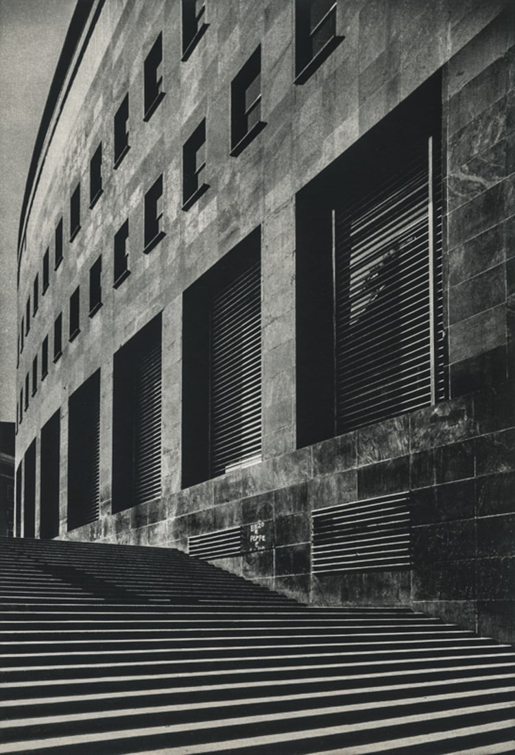 GABRIELE BASILICO - Napoli, Palazzo delle Poste 1982: Artist: Gabriele Basilico Title: Napoli, Palazzo delle Poste, 1982 Medium: Photogravure, 1985, France Dimensions: 6.65x9.7" Description: Heat Wax Mounted on 11x14" Conservation Board Artist Bio: Gabri