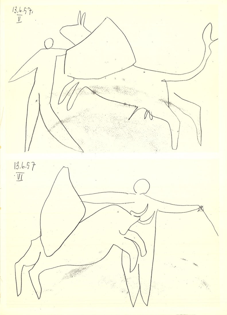 Pablo Picasso - El Toro (2) - Lithograph 14.5" x 10.5" (1 of 1)