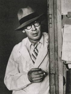 BRASSAI - Henry Miller, Paris, 1931: Artist: BrassaiTitle: Henry Miller, Paris, 1931Medium: Photo Litho, 2000, ItalyDimensions: 6.9x9.05"Description: Heat Wax Mounted on 11x14" Conservation BoardArtist Bio: Brassai was a