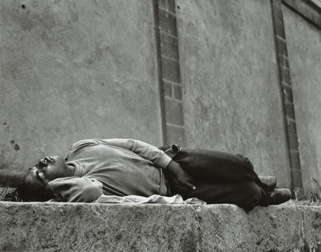 MANUEL ALVAREZ BRAVO - The Dreamer, 1931: Artist: Manuel Alvarez Bravo Title: The Dreamer, 1931 Medium: Photo Litho, 1997, Hong Kong Dimensions: 7.1x5.6" Description: Heat Wax Mounted on 8.5x11" Conservation Board Artist Bio: Manuel Alvarez B